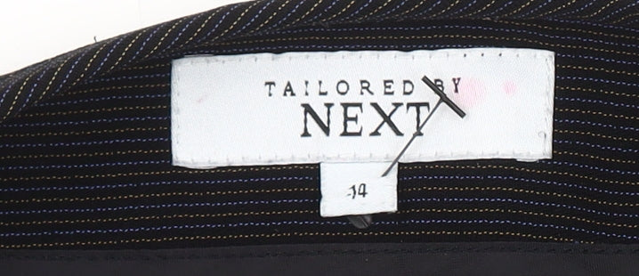 Next Women's Black Trumpet Skirt, Size 14, Ruffle Accent