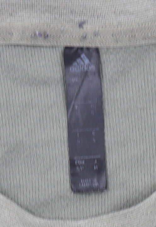 Adidas Men's Grey T-Shirt, Medium, Gym Wear