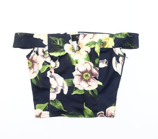 AX Women's Floral Off the Shoulder Top, Size 12