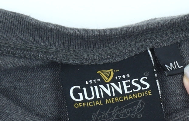 Mens UK Size M Guinness Grey T-Shirt