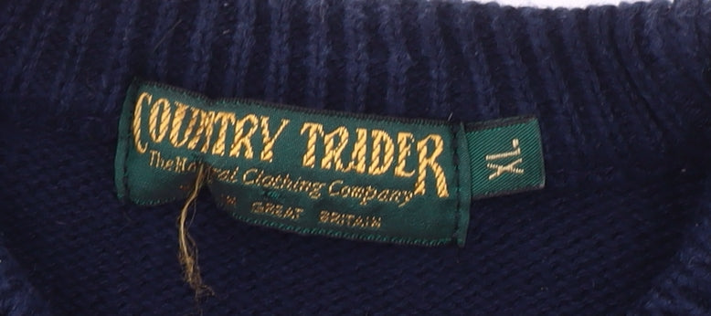 Country Trader Men's XL Multicoloured Striped Pullover