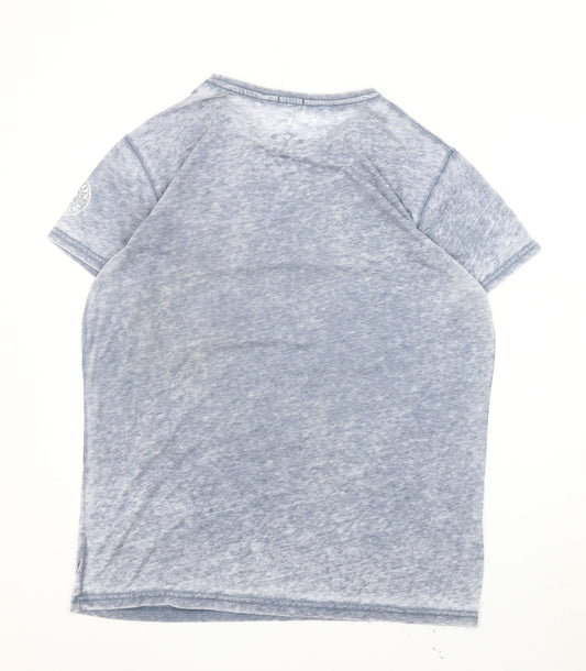 Mens UK Size L Brave Soul Blue T-Shirt