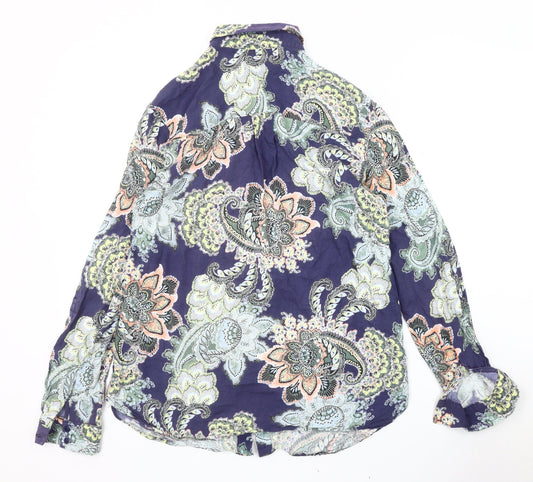 Womens UK Size 8 Warehouse Multicoloured Blouse