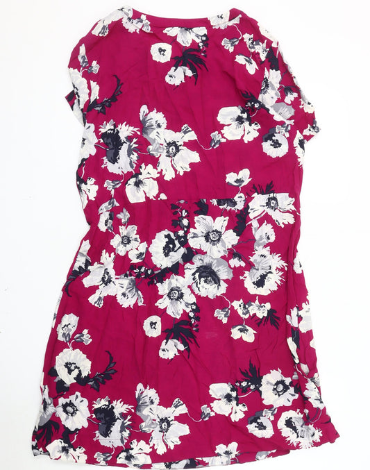 Joules Women's Pink Floral Dress Size 12