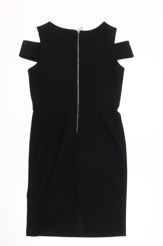 R&M Richards Women's Black Sheath Dress Size 6