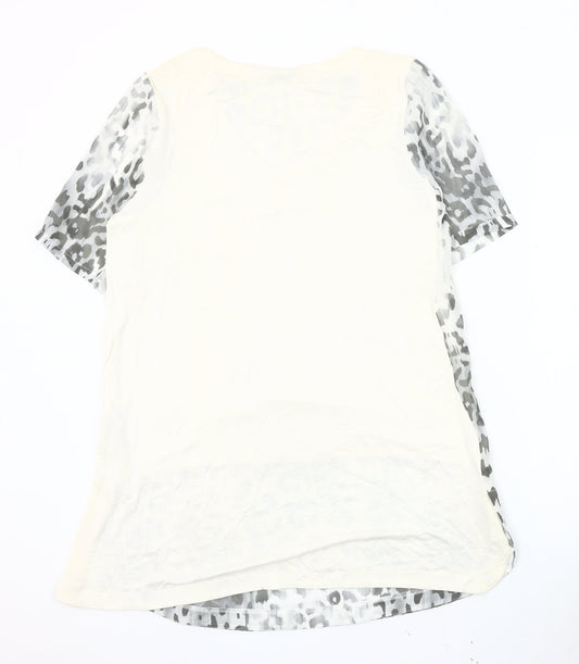 Marks and Spencer Women's Grey Animal Print Dress, Size 12