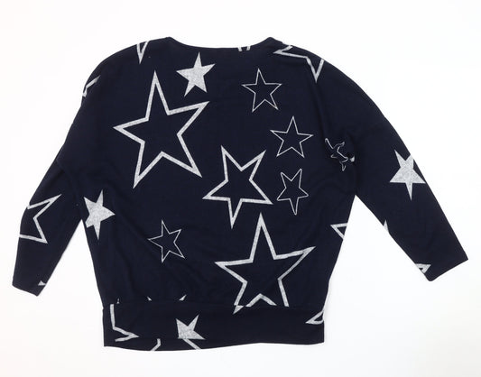 Womens UK Size 12 Stella Navy Pullover Jumper