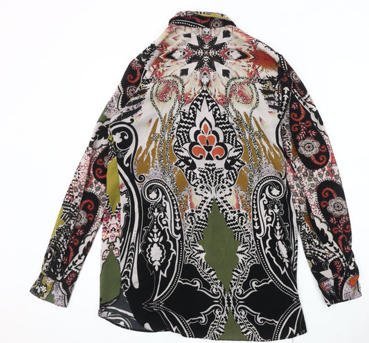 Womens UK Size 6 NEXT Multicoloured Tunic Blouse