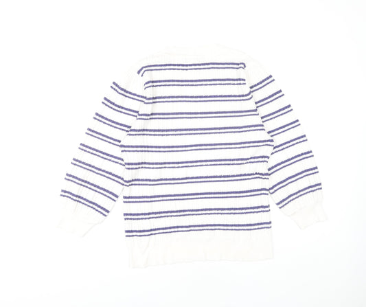Womens UK Size 12 NEXT White Pullover Jumper