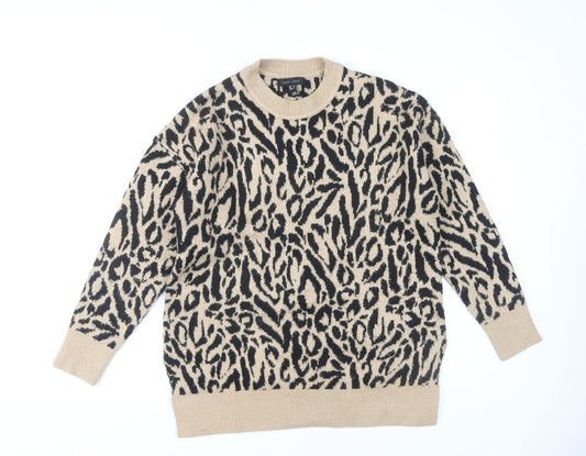Womens UK Size S New Look Beige Pullover Jumper