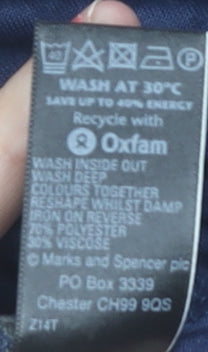 Womens UK Size 10 Marks and Spencer Blue T-Shirt