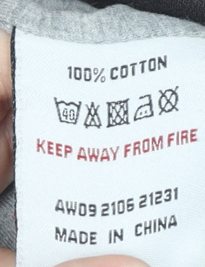 White Stuff Men's Black Hoodie M - Full Zip, Cotton