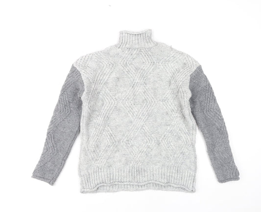 Womens UK Size XS Marks and Spencer Grey Pullover Jumper