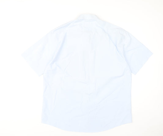 Mens UK Collar Size 42 Marks and Spencer Smart Blue Dress Shirt