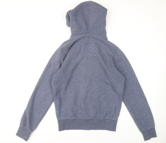 Superdry Men's Blue Full Zip Hoodie Size S