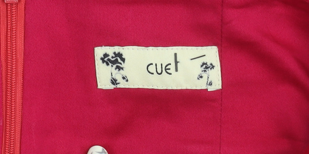 Cue Women's Pink Pencil Skirt, Size 10, Cotton Blend