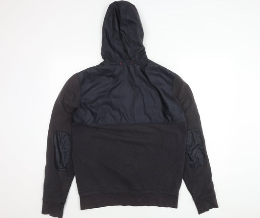 Woolrich Men's Black Hooded Jacket, Size M, Casual Wear