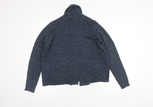 Womens UK Size 10 Marks and Spencer Blue Cardigan Jumper