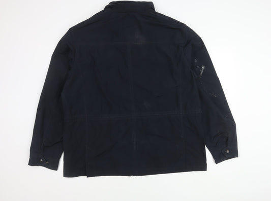 Mens UK Size XL Marks and Spencer Navy Military Jacket