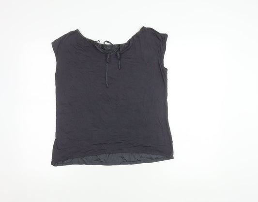 Womens UK Size S Jigsaw Black Blouse