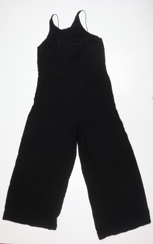 Mango Women's Black Viscose Jumpsuit Size 12