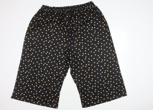 River Island Plus Black Polka Dot Cropped Trousers Women