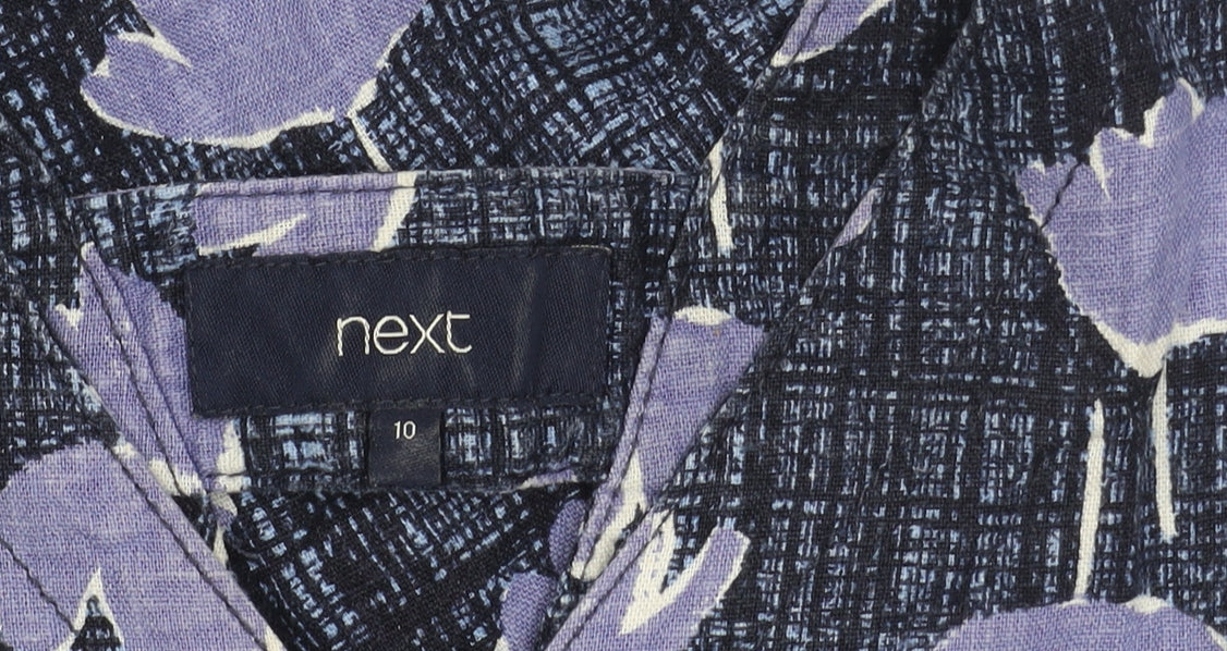 Next Women's Blue Floral Dress Size 10