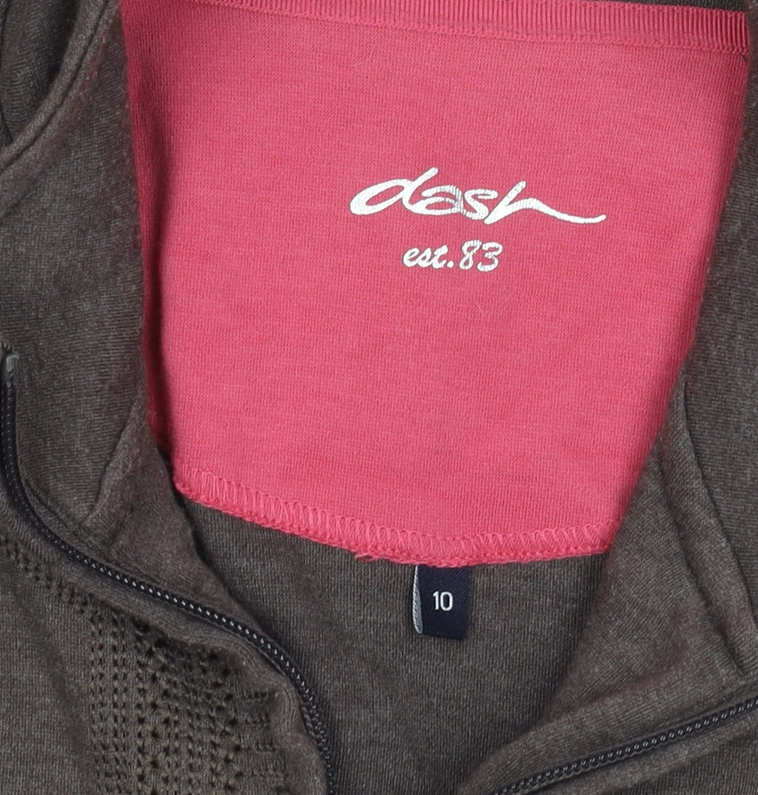 Womens UK Size 10 DASH Brown Gilet