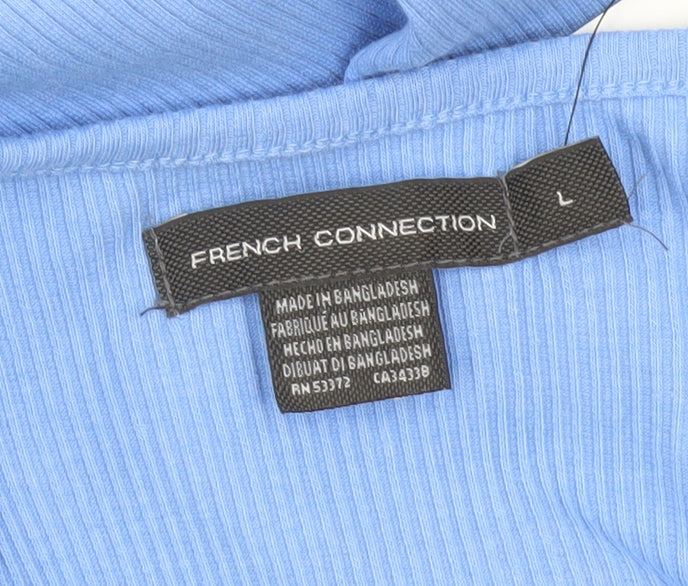 French Connection Women's Blue Midi Tank Dress - L