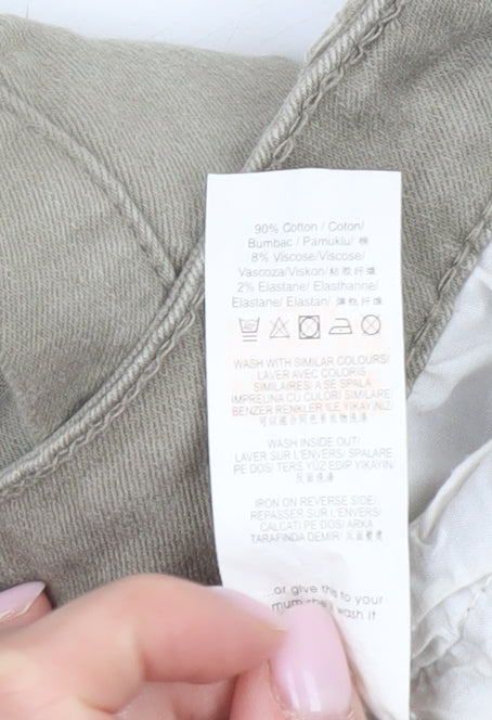 Brand and care label for Missguided Women's Beige Knee Length Pencil Skirt UK 10