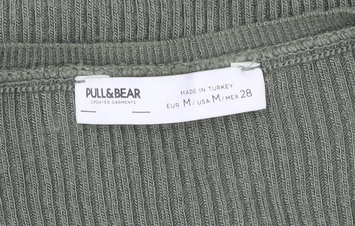 Pull & Bear Green Sleeveless Knit Dress