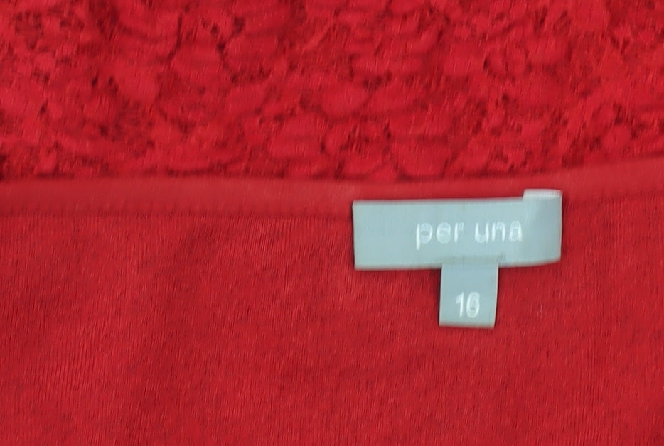 Womens UK Size 16 Per Una Red Camisole Camisole
