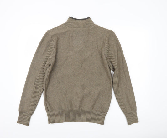 Next Men's Brown Pullover High Neck Jumper S