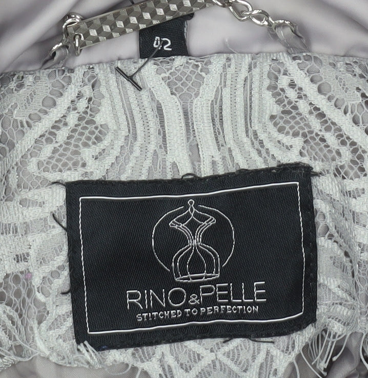 Womens UK Size 8 Rino & Pelle Grey Puffer Jacket
