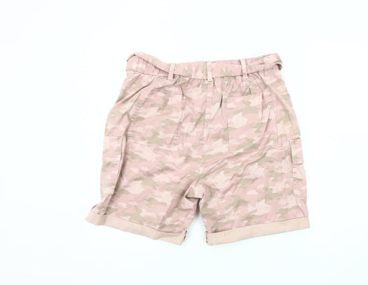 Marks and Spencer Women's Pink Cargo Shorts Size 8