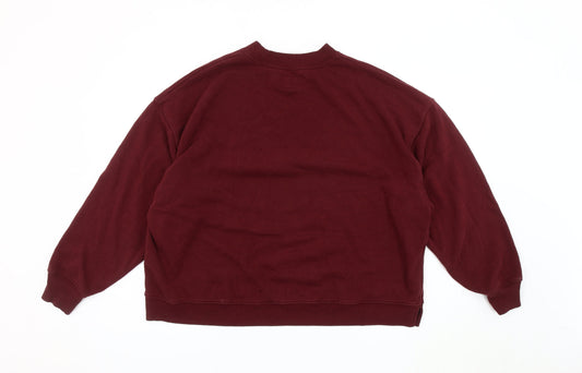 Mens UK Size S American Eagle Red Pullover Sweatshirt
