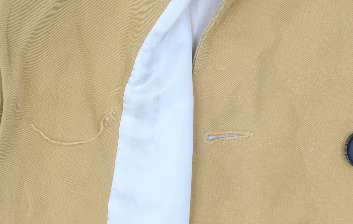 Zara Women's Yellow Blazer, Size 12, Double Breasted