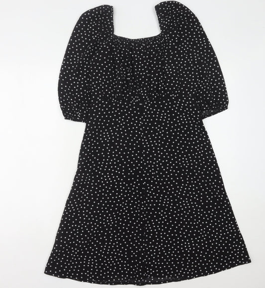 Stella Morgan Women's Black Polka Dot Dress Size 10
