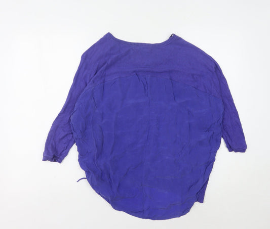Womens UK Size S Marks and Spencer Purple Pullover Jumper