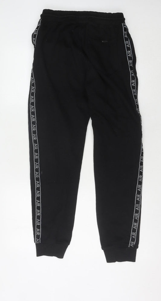 AIR Men's Black Jogger Trousers - Size L