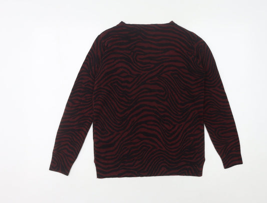 Womens UK Size 10 Marks and Spencer Burgundy Jumper Jumper