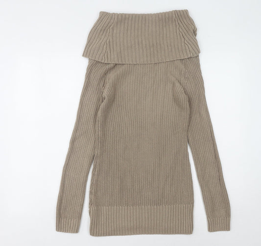 Womens UK Size 6 H&M Beige Pullover Jumper