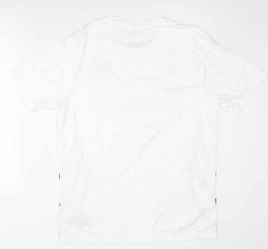 Back view of Puma Deutschland Adult White Home Shirt L - Very Good Condition