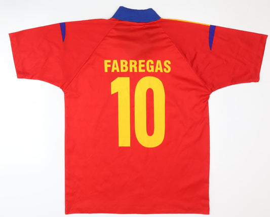 Spain Home Shirt XL Fabregas 10 Red Adults