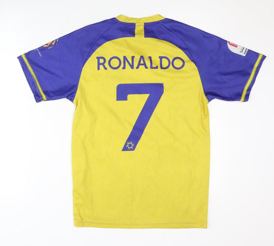 Duneus Adults Yellow Al Nassr Home Shirt S Short Sleeves