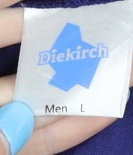 Diekirch Men's Blue Football Shirt L Short Sleeves