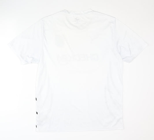 Back view of Puma XL Men's White Home Shirt - Deutschland