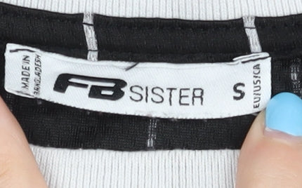 FB Sister Unisex Black Striped T-Shirt S