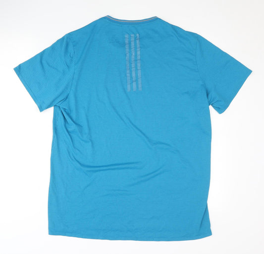 Adidas Men's Blue Running T-Shirt L Athletic