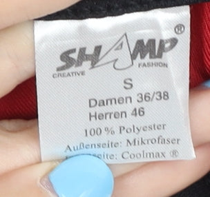 SHAMP Men's Red Short Sleeve Gym T-Shirt, Size S